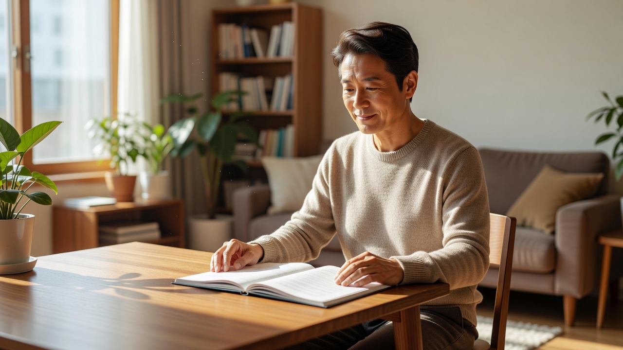 번아웃 회복 코칭 루틴의 단계별 계획을 정리하는 모습