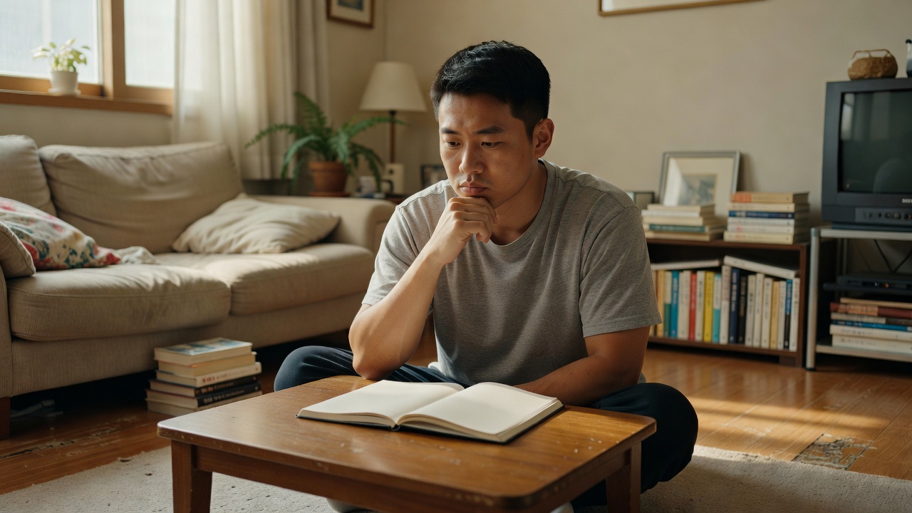 쉬는 청년의 경력 단절 신호를 보여주는 목차 이미지